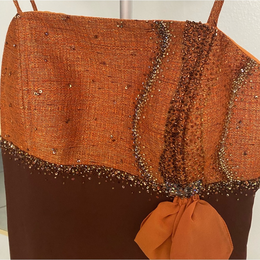 Gown ..ombré 2 layers of fabric with some beading